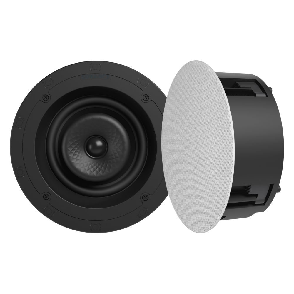 VX60R 6" ROUND IN-CEILING SPEAKER W/ WHITE MICRO TRIM GRILLE (1 PAIR)