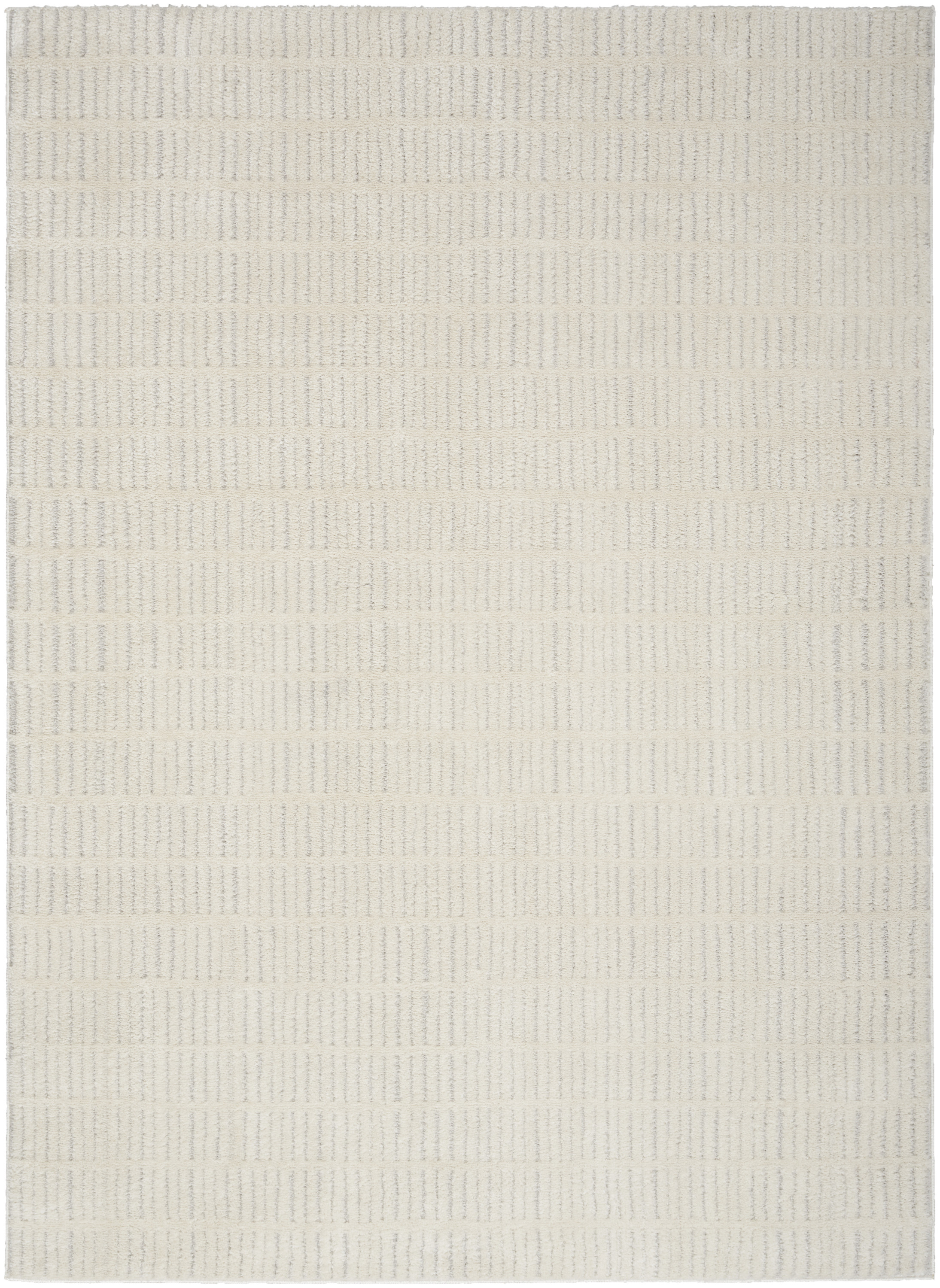 Nourison Modern Comfort 6'7" x 9' Ivory Grey Scandinavian Indoor Rug