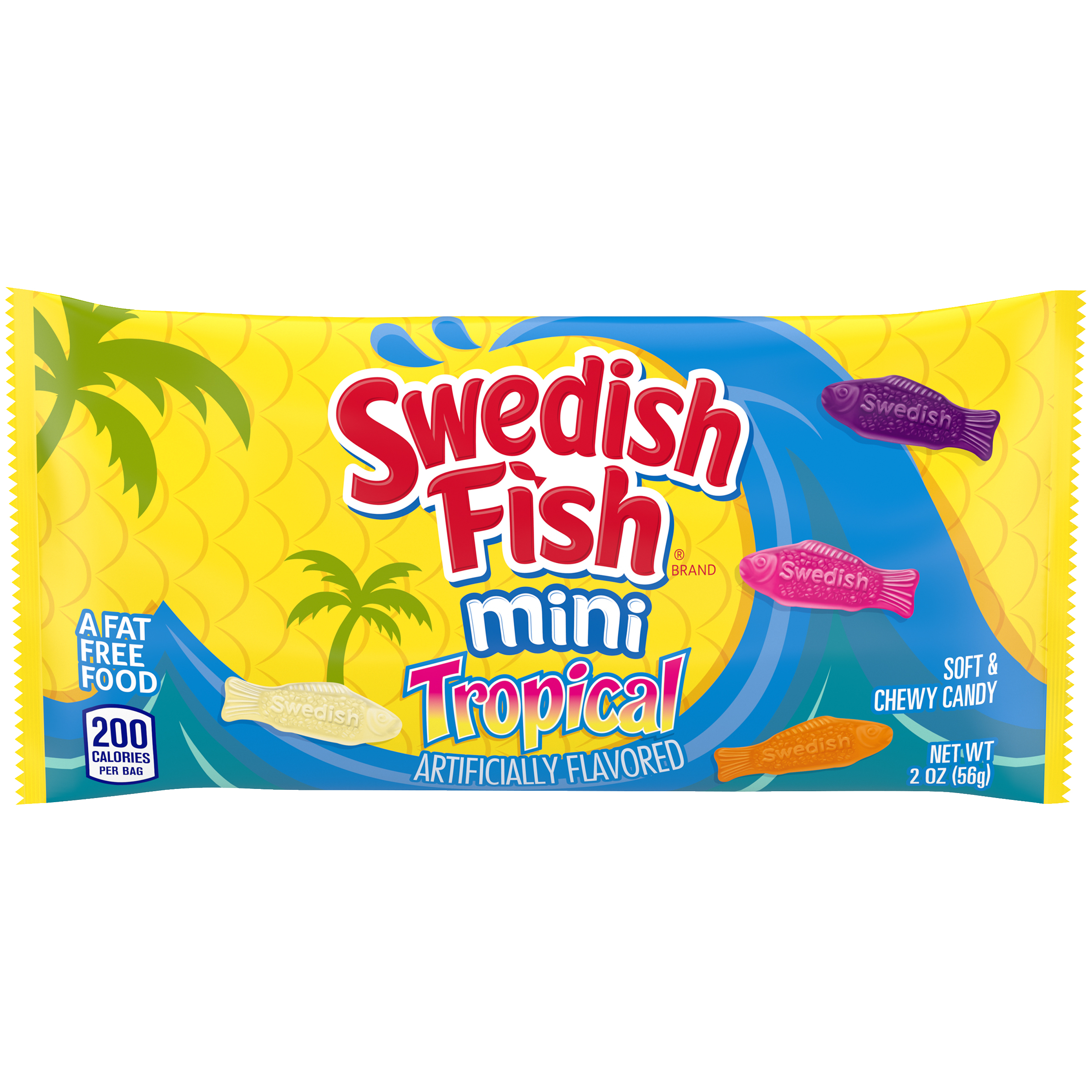SWEDISH FISH Tropical Soft Candy 2 oz