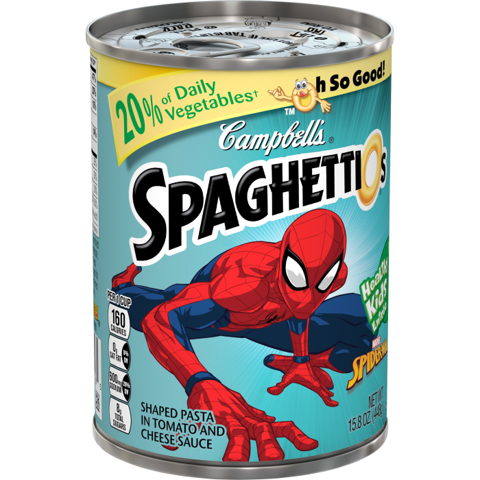 SpaghettiOs® Marvel® Spider-Man™ Shaped Pasta