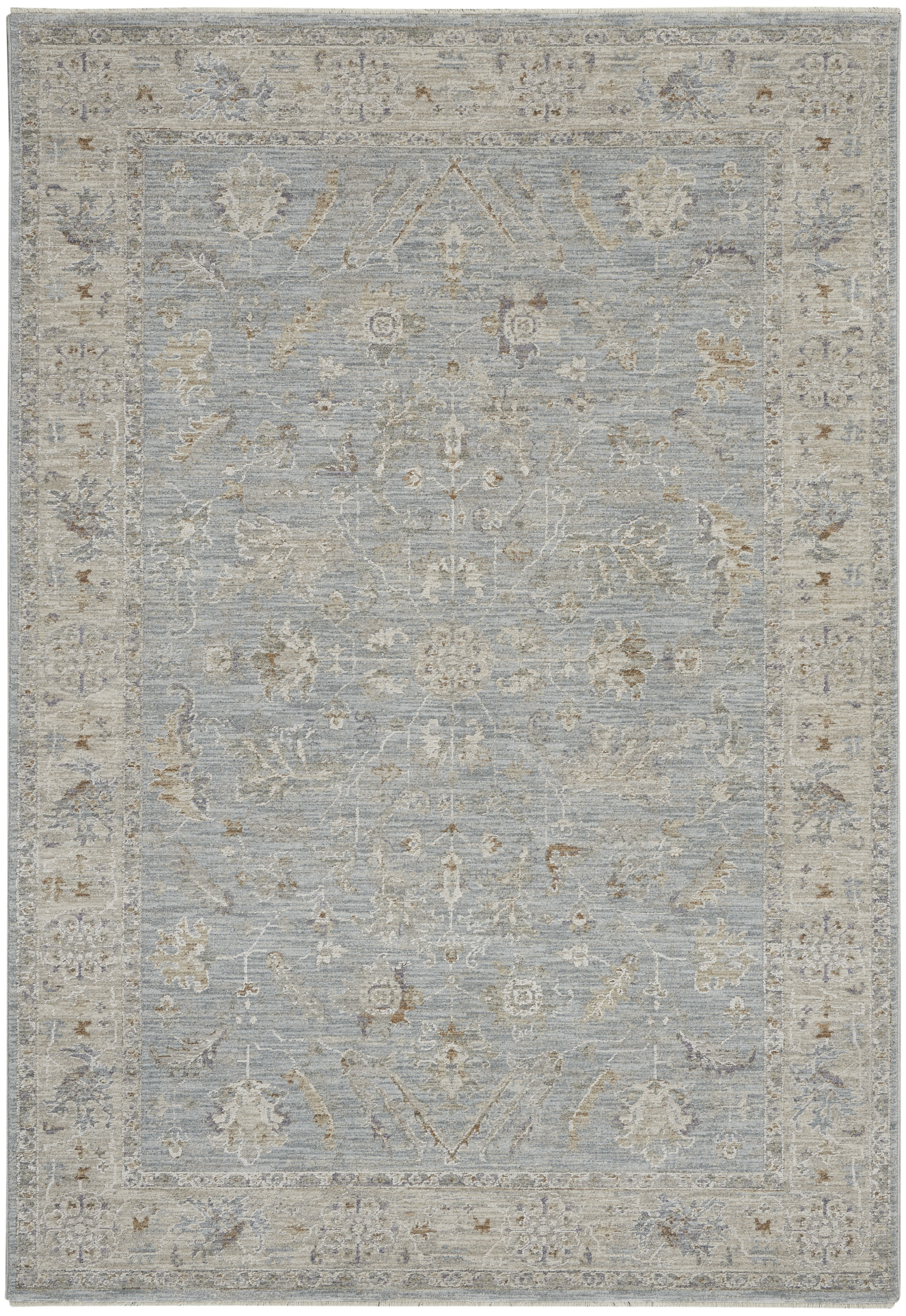 Nourison Infinite 5'3" x 7'8" Blue Vintage Indoor Rug