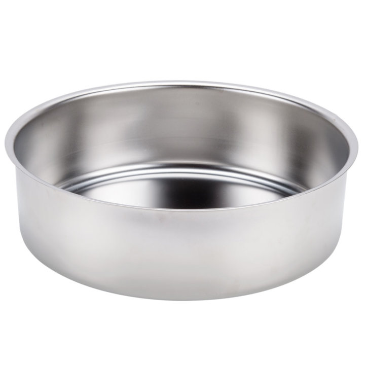 6-quart replacement round stainless steel food pan for D-Lux chafer