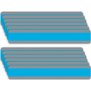 Double Wide Sentence Strip Reading Guide, 1-1/4" x 7-1/4", Blue, Pack of 12