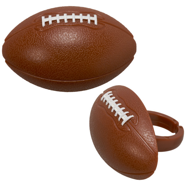 3D Football Cupcake Rings