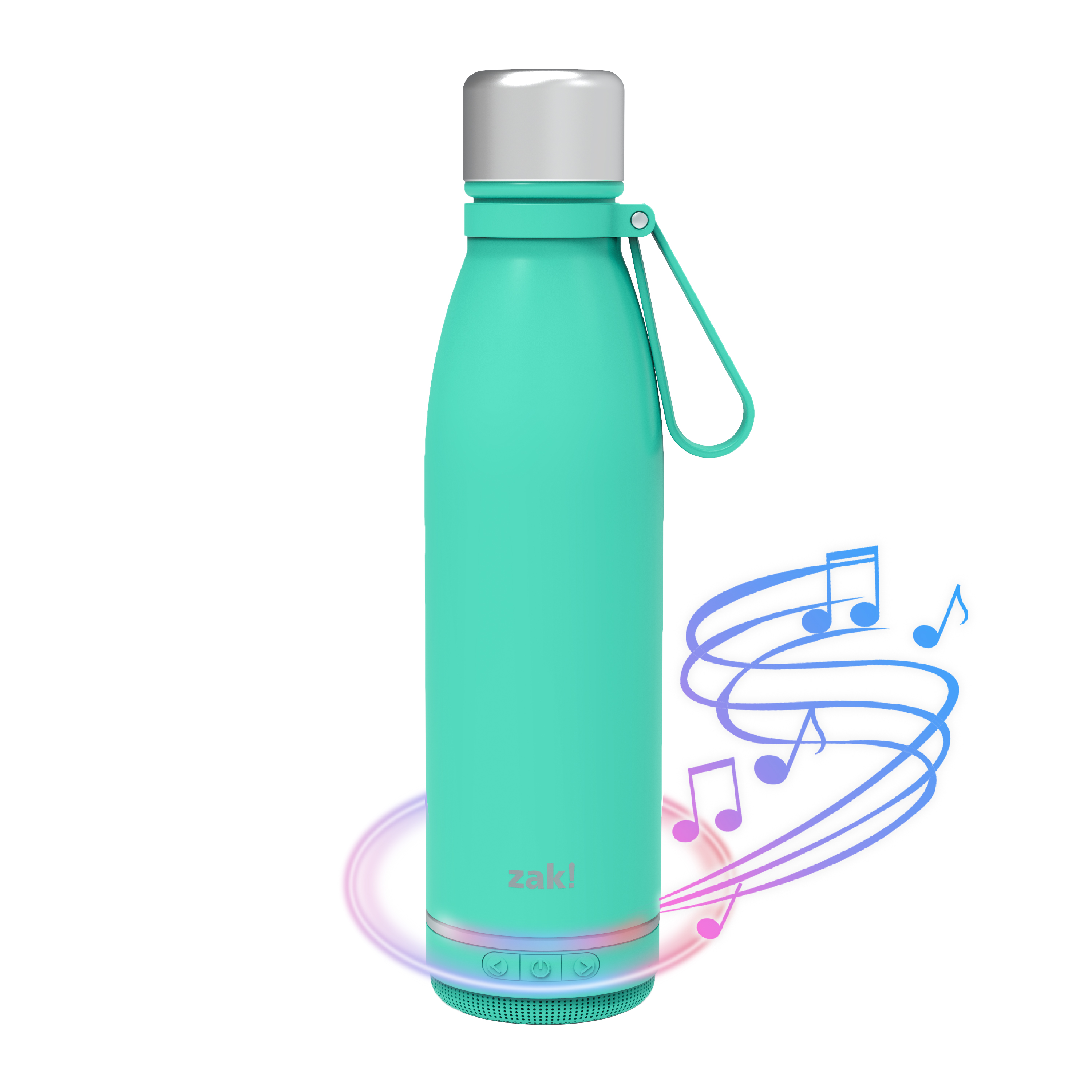 Zak Play 17.5 ounce Stainless Steel Tumbler with Bluetooth Speaker, Teal slideshow image 9 Zak Play 17.5 ounce Stainless Steel Tumbler with Bluetooth Speaker, Teal slideshow image 9