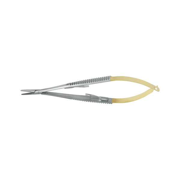 Nordent Castroviejo Needle Holder, Serrated, Narrow Jaws, TC