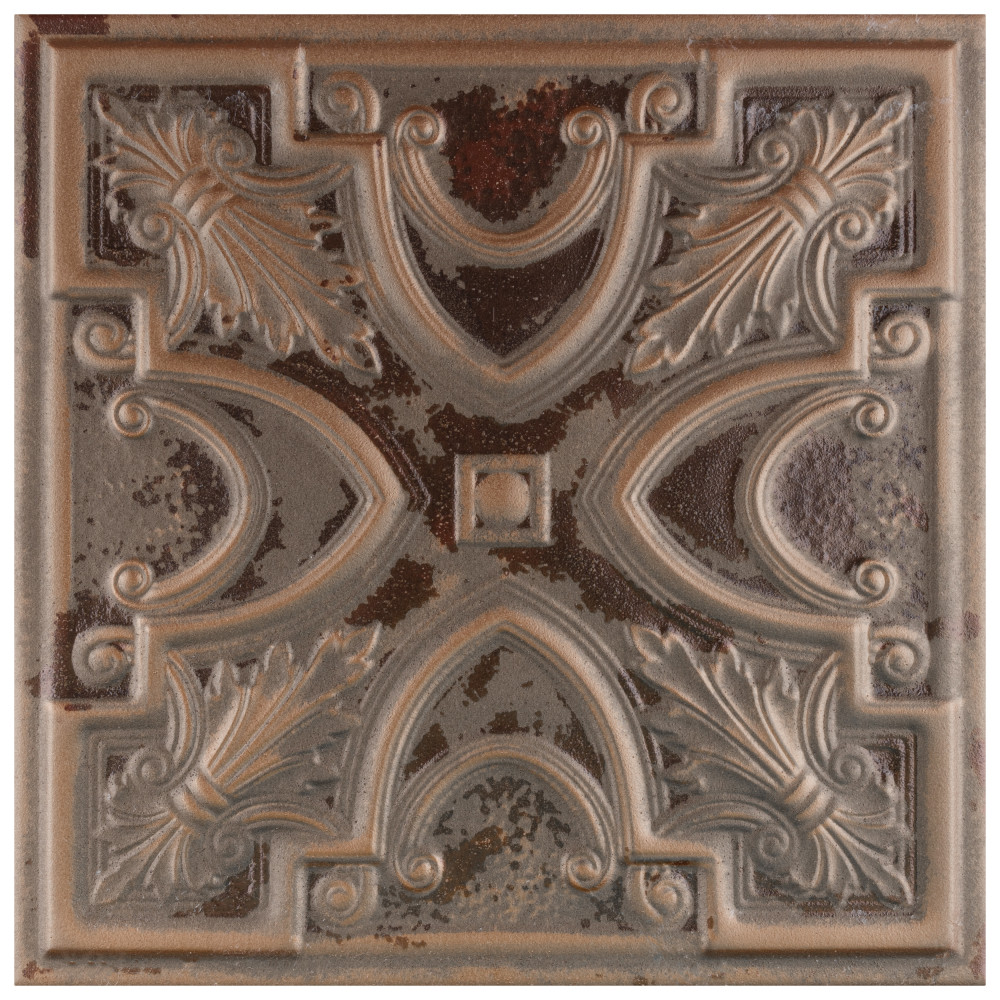 Fitz Copper 8x8 Square Ceramic Wall Only Digital Pattern