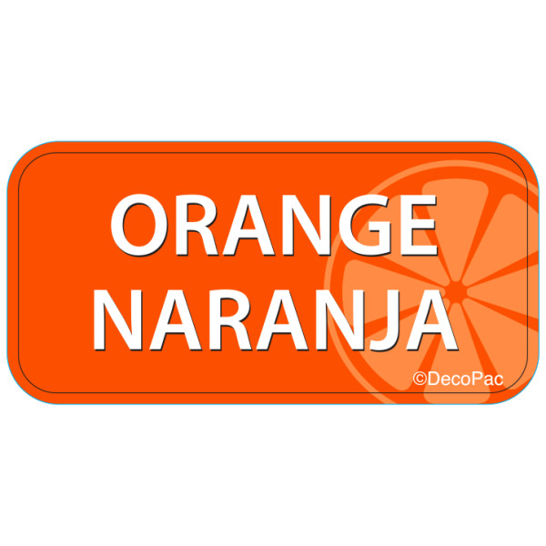 Orange Label PhotoCake® Edible Image® Merchandising Label