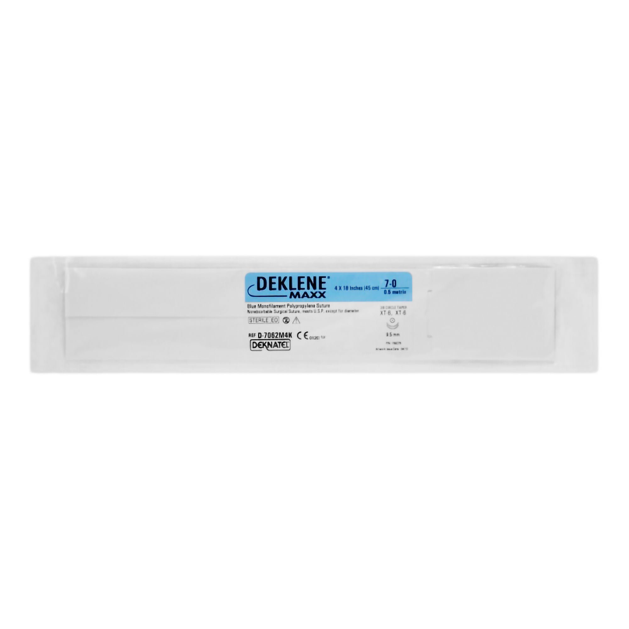 Teleflex LLC SUTURE, MONOFILAMENT 7-0 DEKLENE MAXX BLU 18"X4" (12/BX)