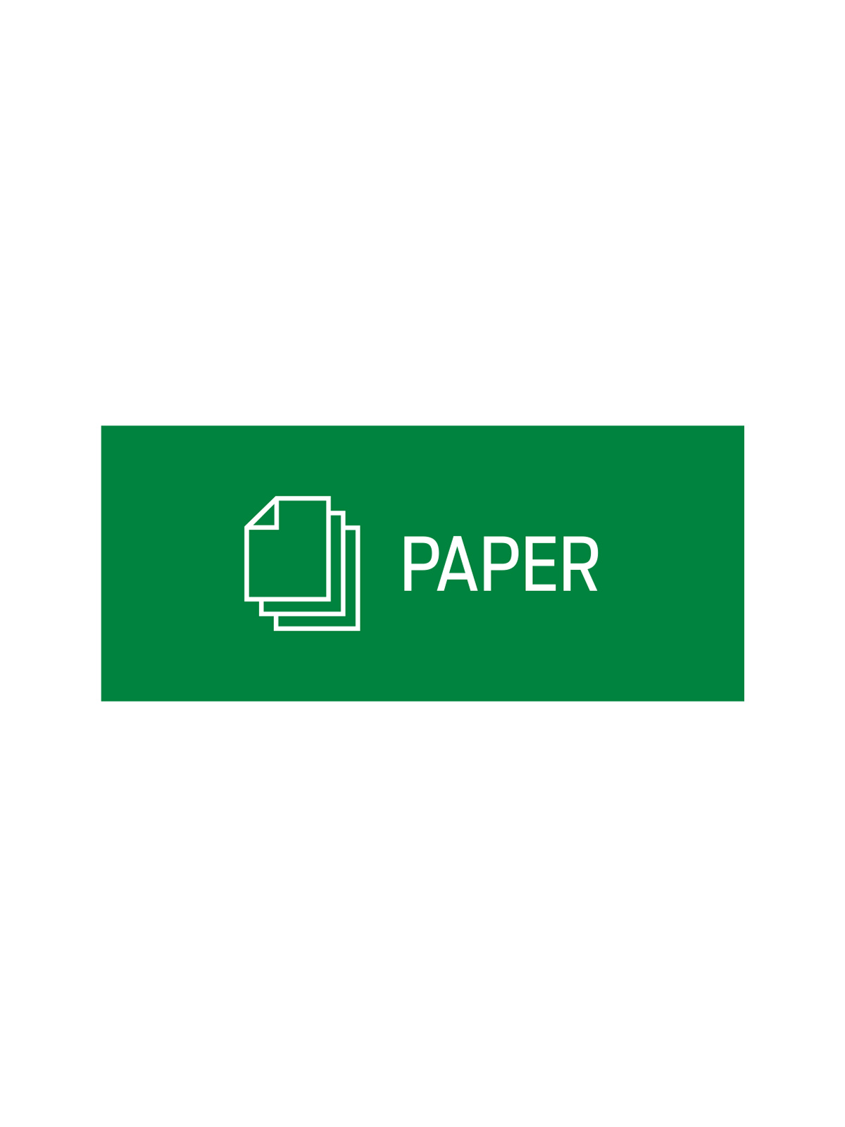 RISE – Single – Sign – Paper – Green