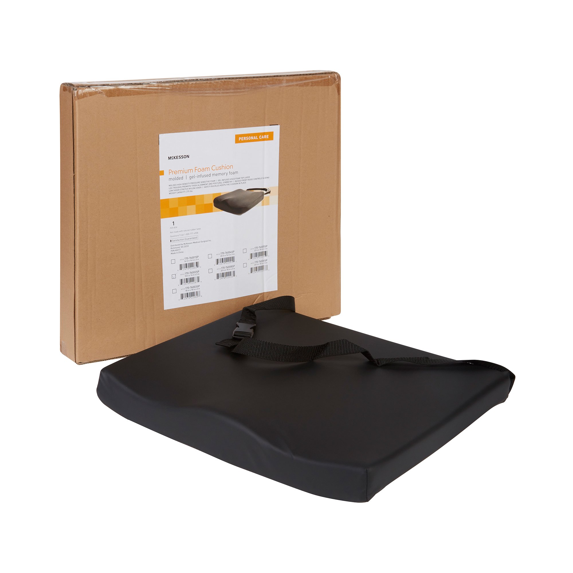 McKesson Premium Molded Foam Seat Cushion, 18 x 16 x 3 Inch MK 1065555