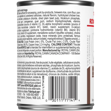 Royal Canin Veterinary Diet Canine Hepatic Canned Dog Food