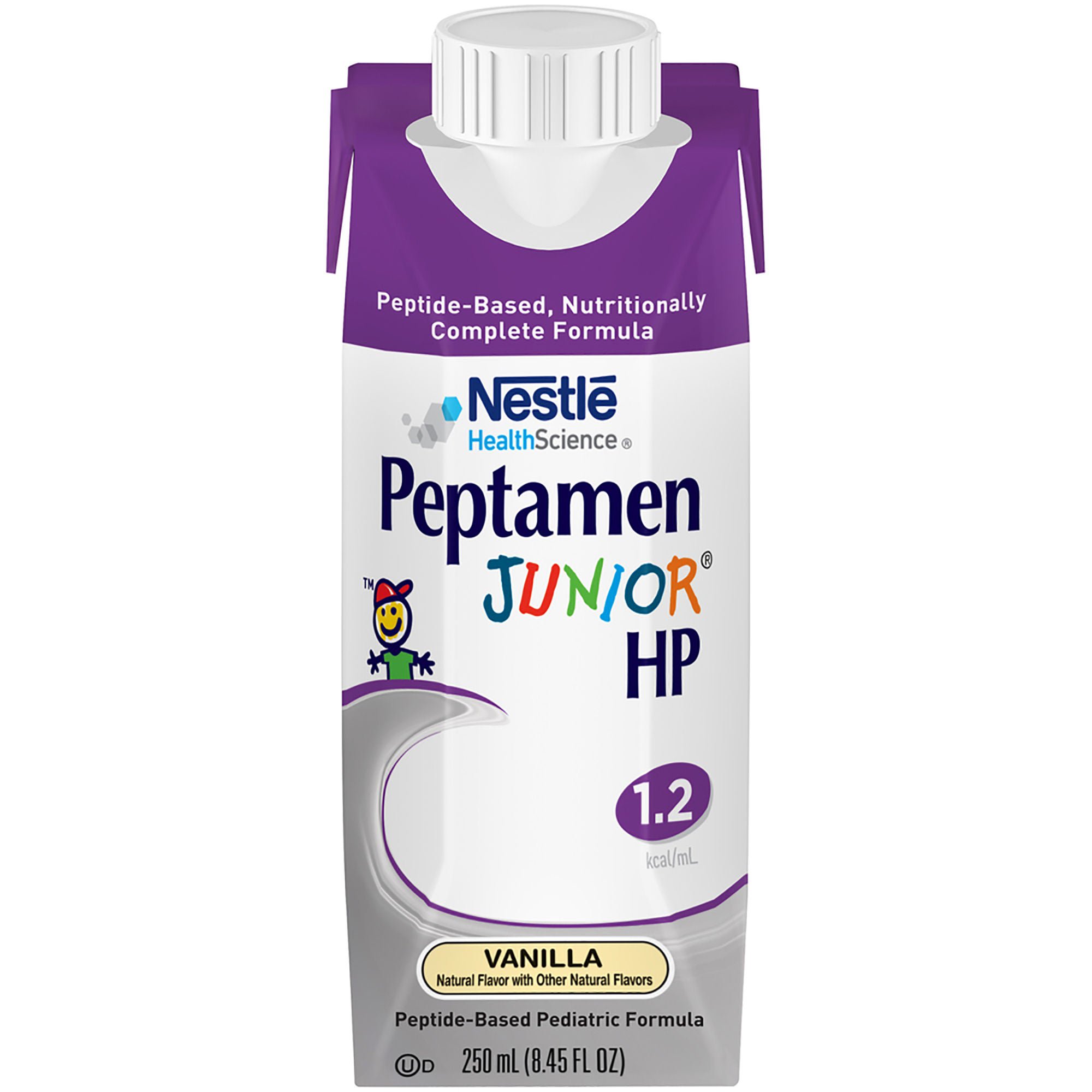 Peptamen Junior® HP Peptide-Based Pediatric Formula, Vanilla, 8.45-ounce carton