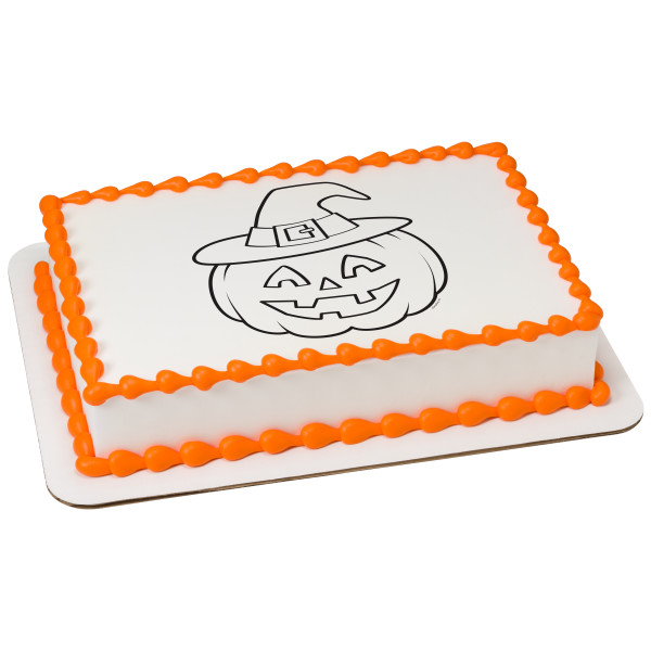 Paintable Pumpkin PhotoCake® Edible Image®