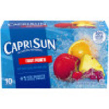 Capri Sun Fruit Punch Flavored Juice Drink, 10 ct Box, 6 fl oz Pouches
