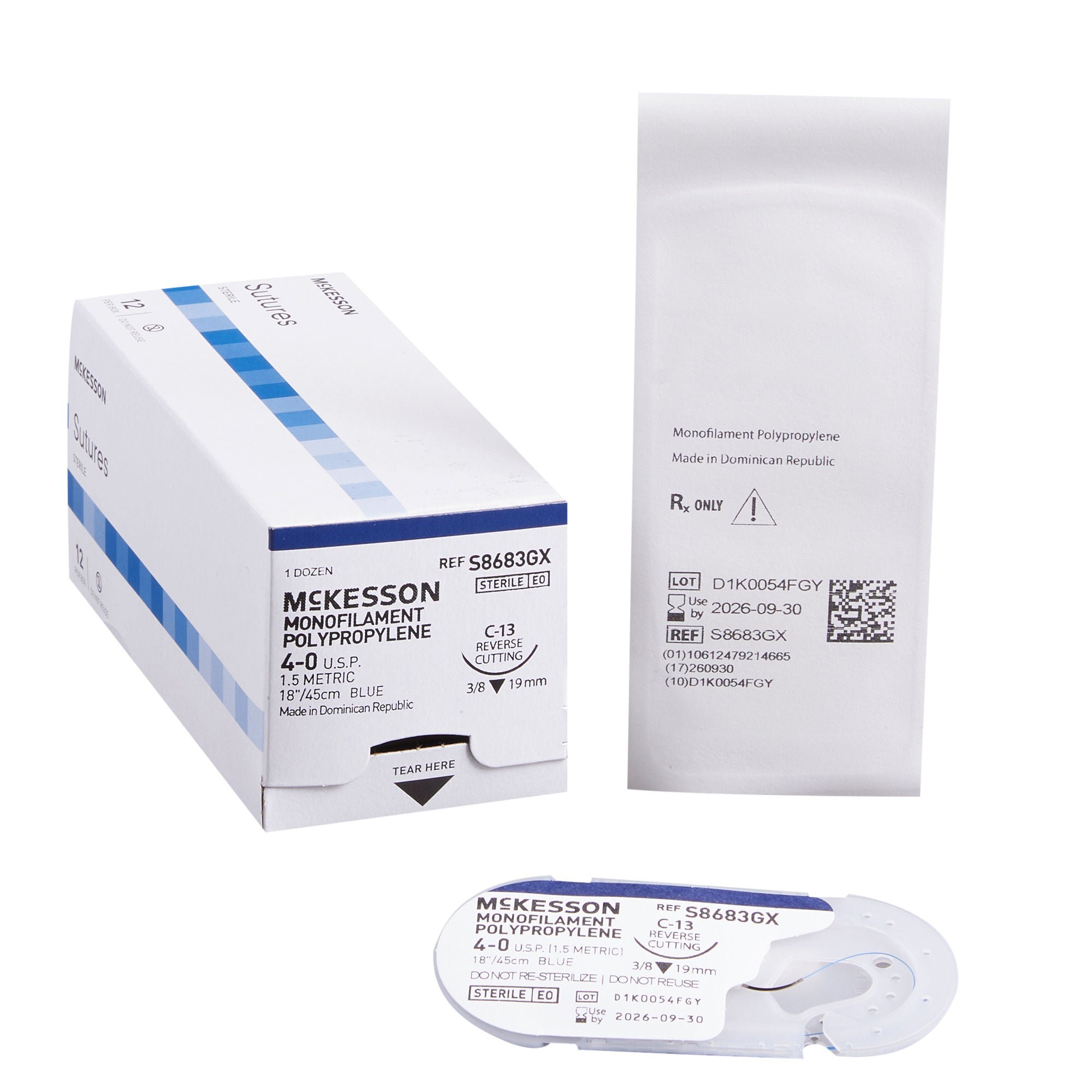McKesson Suture with C-13 Needle