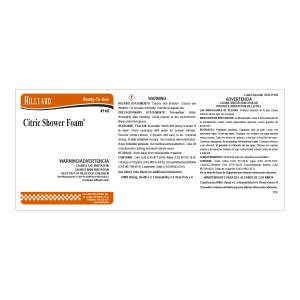 Label RTU 146 Citric Shower Foam