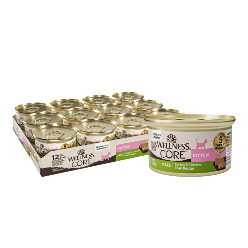 Wellness CORE Pate Kitten Turkey & Chicken Front packaging