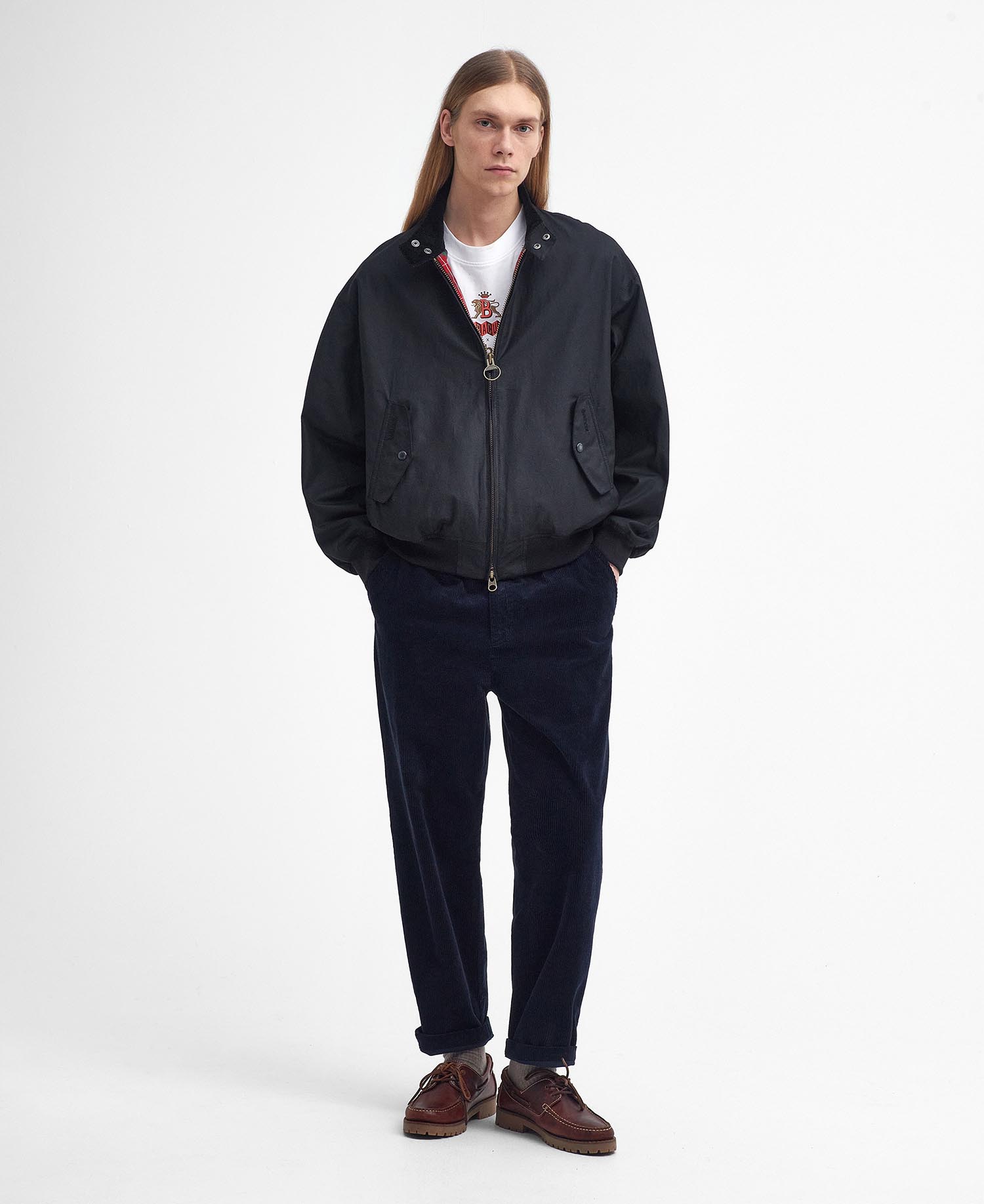 Barbour x Baracuta Wachsjacke MA-1 Harrington image number 1