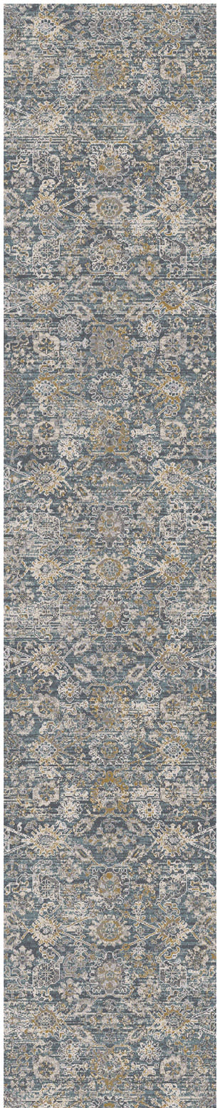 Nourison Lynx 2'3" x 8' Charcoal Vintage Indoor Rug