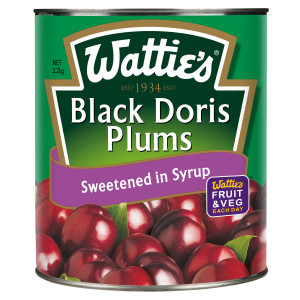Wattie's® Black Doris Plums in Syrup 3.2kg image