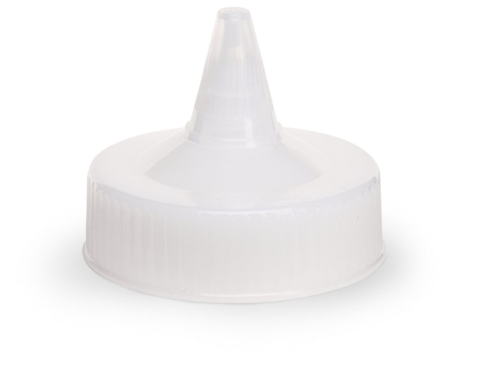 Traex® Squeeze Dispenser Replacement Cap with Single Tip Opening in Clear