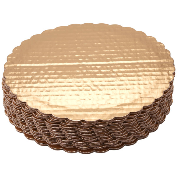 8" Round Gold Cake Board