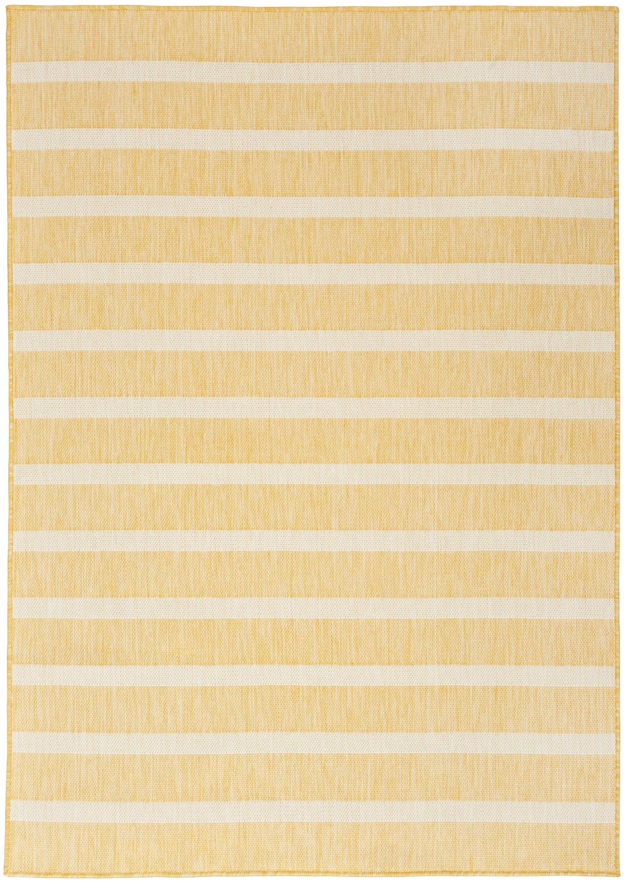 Nourison Positano 5' x 7' Yellow Ivory Modern Rug