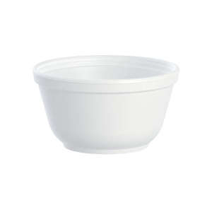 Dart, Insulated Foam Bowls, 10 oz, White