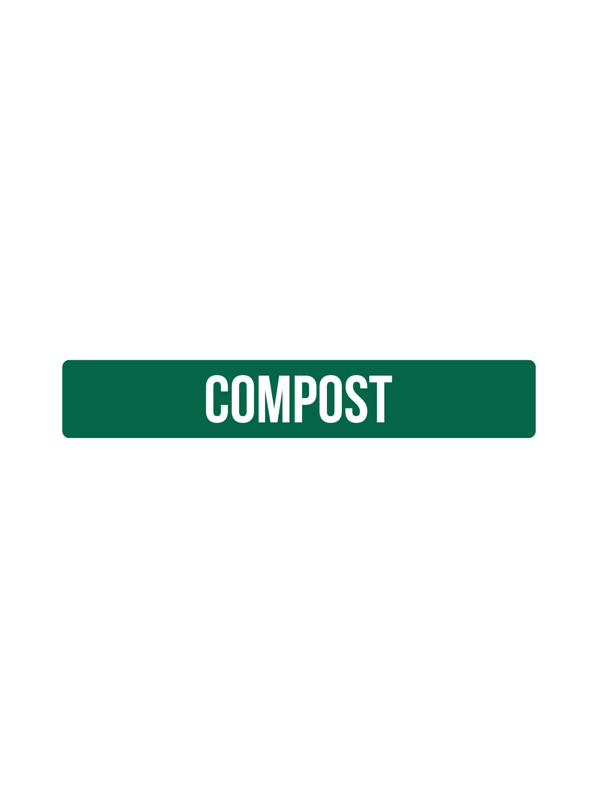 Busch Systems Fusion Series waste and recycling container lid label for compost