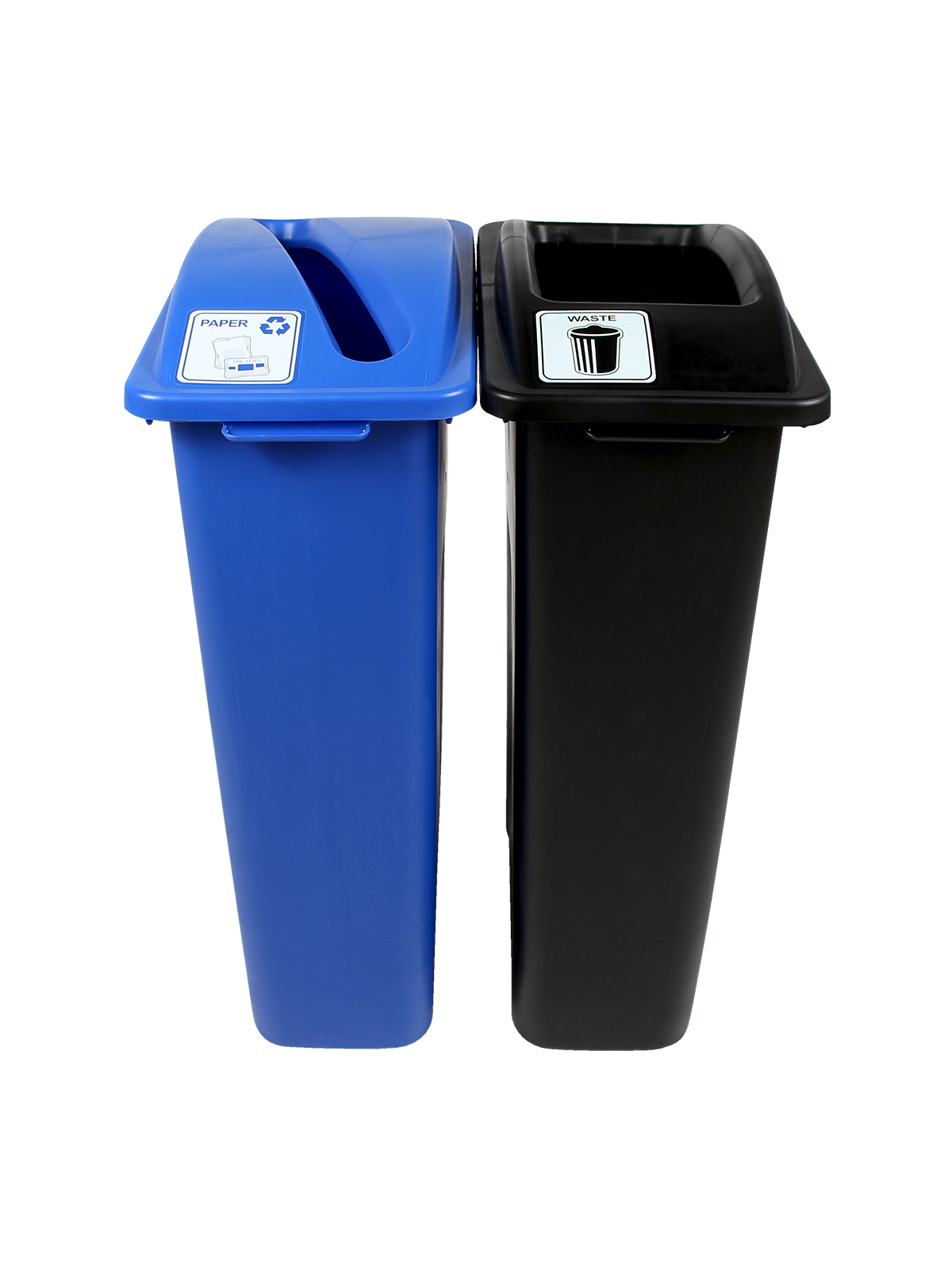WASTE WATCHER – Double – Kit – Paper-Waste – Slot-Full – Blue-Black