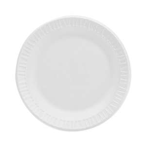 Dart, Concorde® Non-Laminated Foam Plate, 6" dia, White