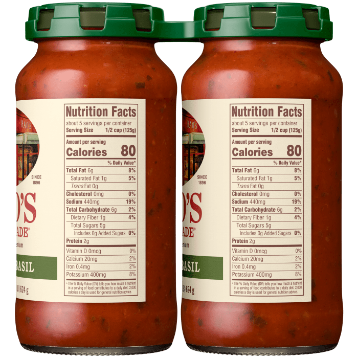 Tomato Basil Sauce, 22 oz - Right Image