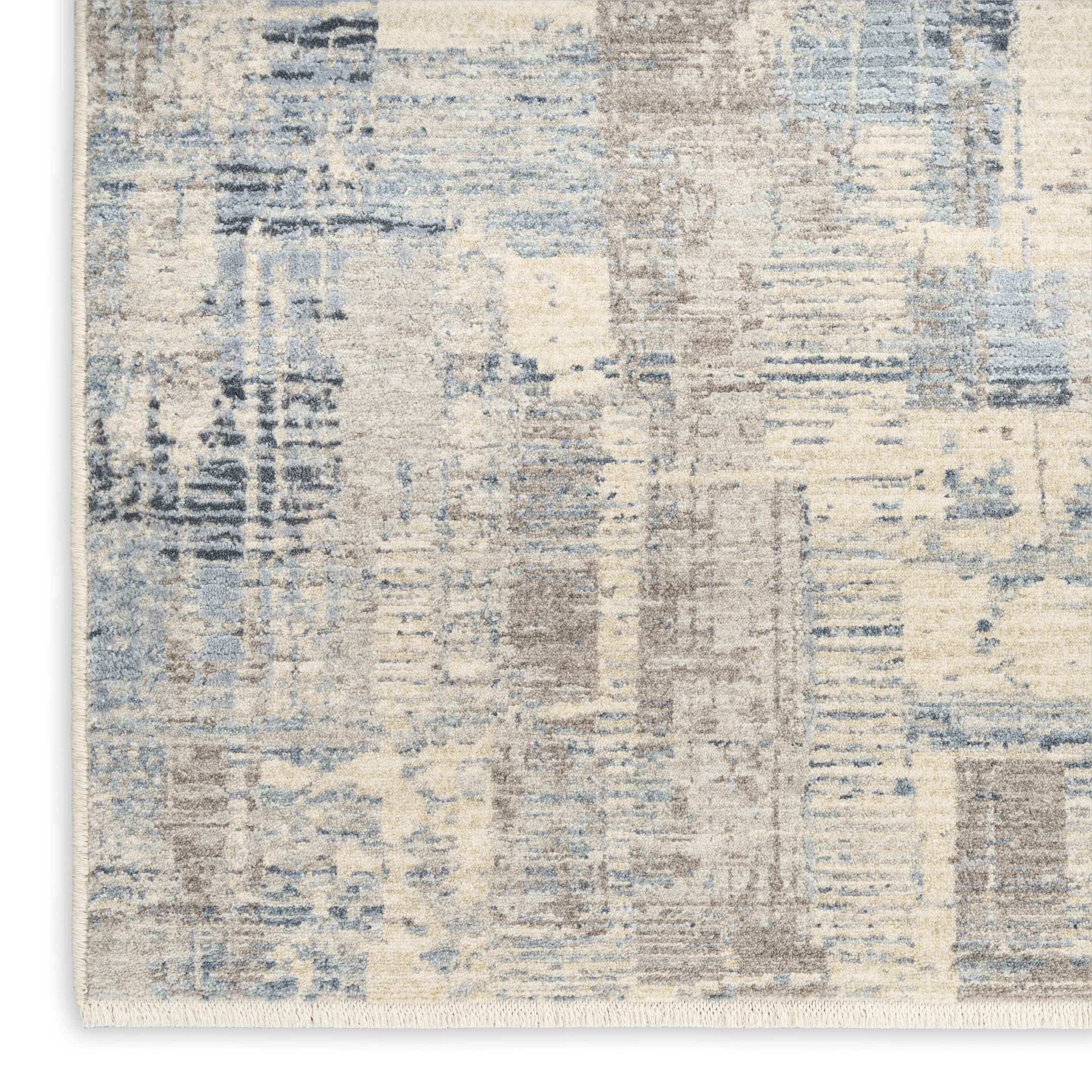 Calvin Klein CK089 Drift 9' x 12' Blue Beige Modern Indoor Rug