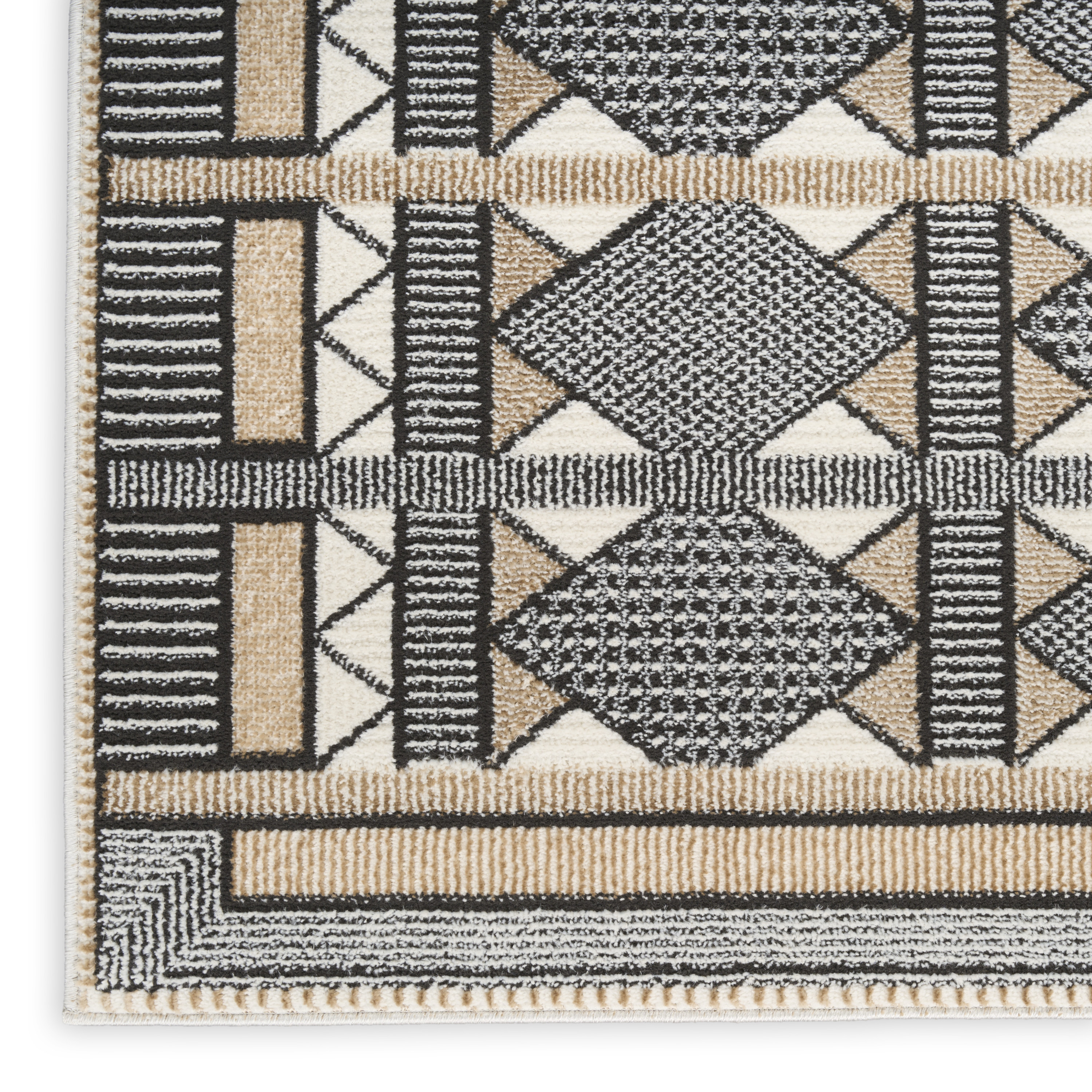Nourison Nordic 8' x 10' Ivory Multicolor Modern Indoor Rug