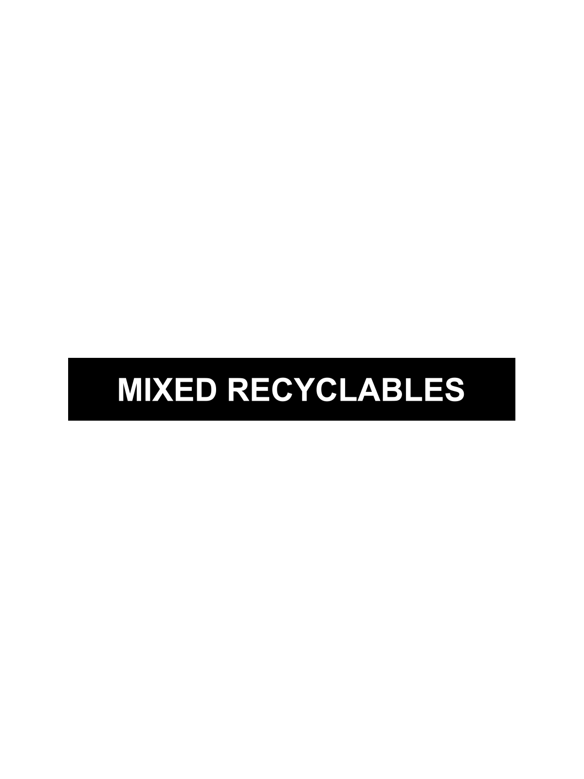 INFINITE – Label – Elite – Mixed Recyclables – Black-White