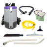 ProTeam, Super Coach Pro 6, w/ Xover Multi-Surface Two-Piece Wand Tool Kit, 14", Backpack Vacuum