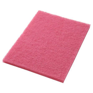 Hillyard, Trident® Flamingo Auto Scrub Rectangular Floor Pad, 14"x24, Pink