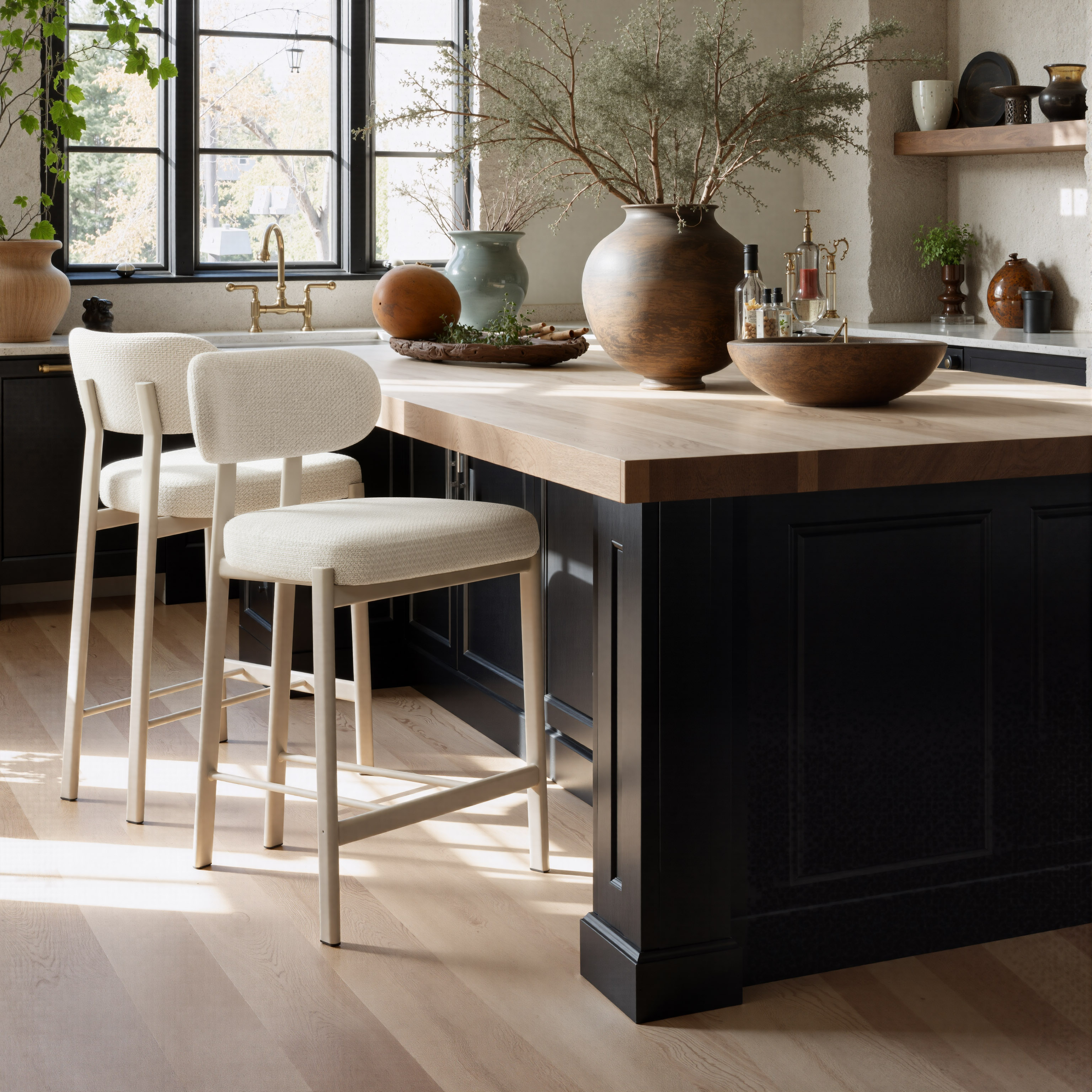 Aurea Counter Stool (Set of 2) Light Gray product image