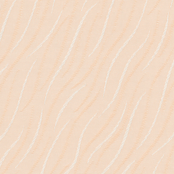 Soft peach-beige textured surface displays repeating wavy white dotted lines that form elongated, leaf-like stripes across a flat, seamless wallpaper-like background.