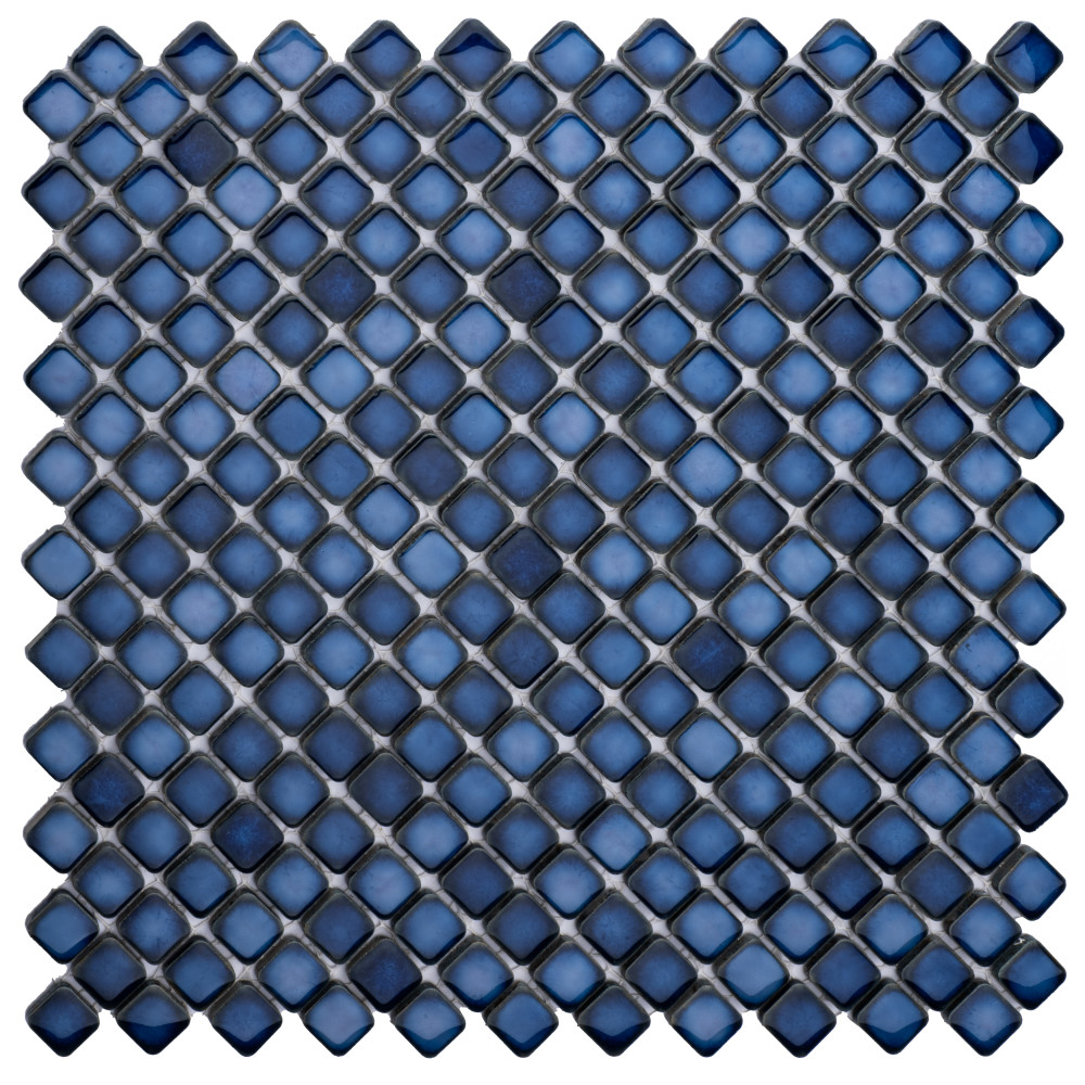 Hudson Diamond Sapphire 12-1/4 in. x 12-3/8 in. Porcelain Mosaic Tile