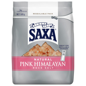 saxa® natural pink himalayan rock salt 500g image