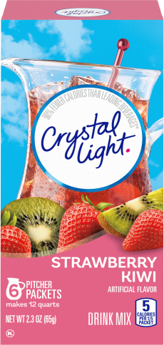 CRYSTAL LIGHT MULTISERVE Strawberry Kiwi Sugar Free 2.3 oz Can