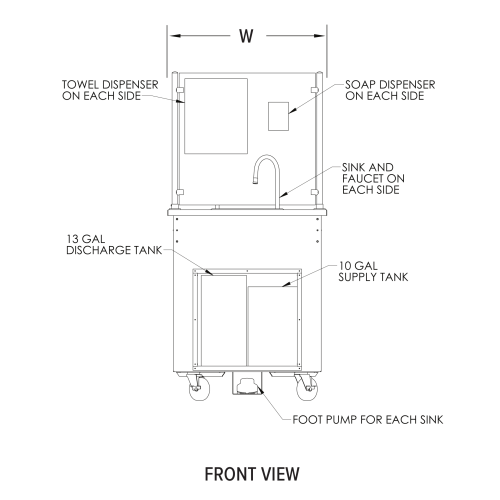 Engineering front view