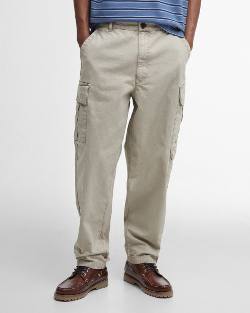 Deepdale Relaxed Cargo Trousers Vintage Khaki
