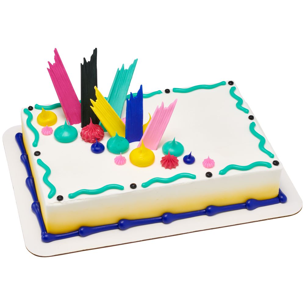 Image Cake Bright Brushstrokes