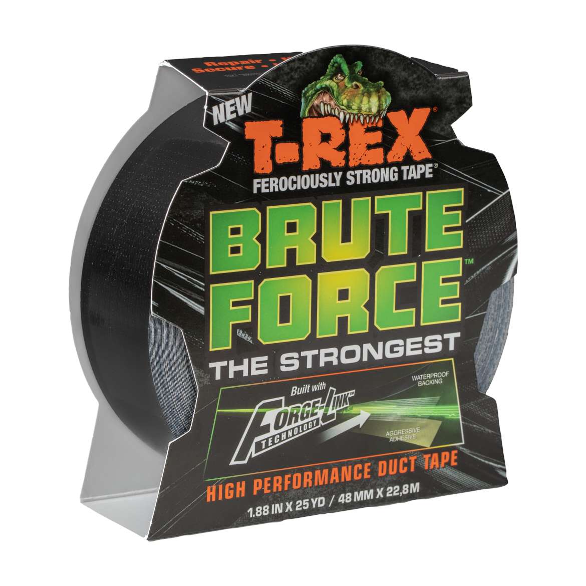 T-Rex® Brute Force® - Black, 1.88 in. x 25 yd.