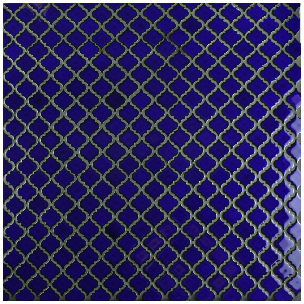 Hudson Tangier Blue Eye 12.38x12.38 Lantern Porcelain Floor and Wall Digital Pattern