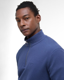 Pique Interlock Half Zip-Sweatshirt Oceana