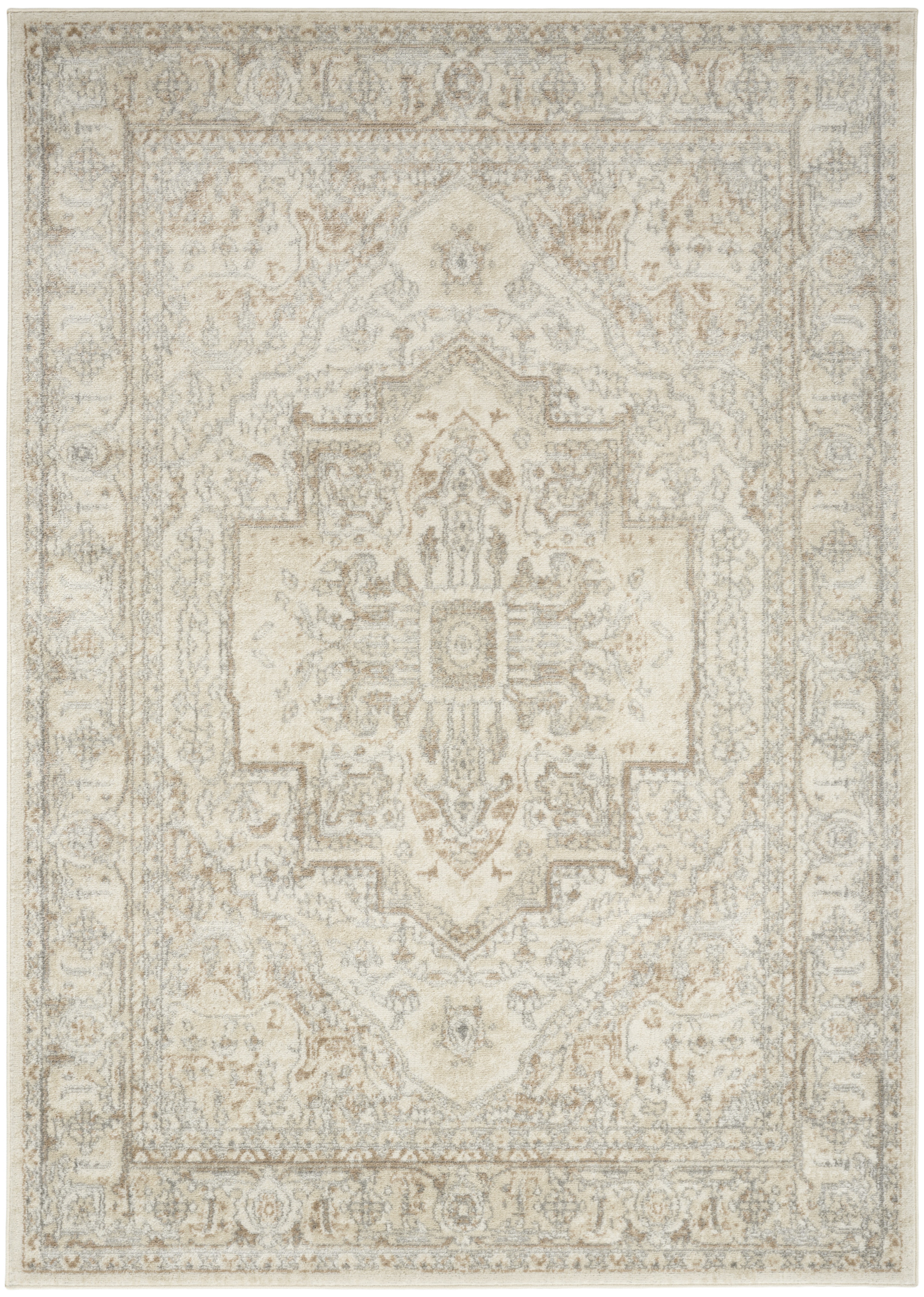 Nourison Quarry 6' x 9' Beige Vintage Indoor Rug